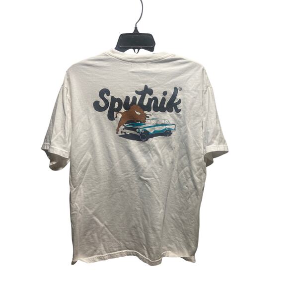 Sputnik Bull & Car Graphic Tee – Size Large – Streetwear / Hype Tee - Picture 1 of 3